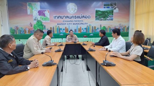 เทศบาลนครแม่สอด ให้การต้อนรับข้าราชการโอน (ย้าย) มาปฏิบัติราชการ ในสังกัดเทศบาลนครแม่สอด 