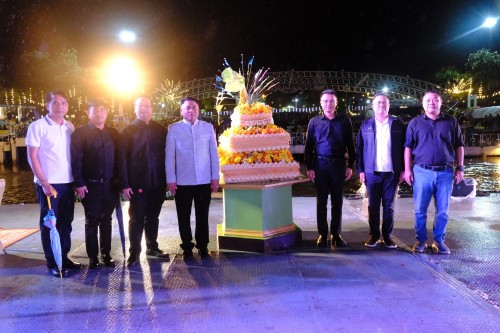 เทศบาลนครแม่สอด ร่วมพิธีขอขมาพระแม่คงคา (ถวายผ้าป่าน้ำ) ในการจัดงานประเพณีลอยกระทงสายไหลประทีป 1,000 ดวง ประจำปี 2568