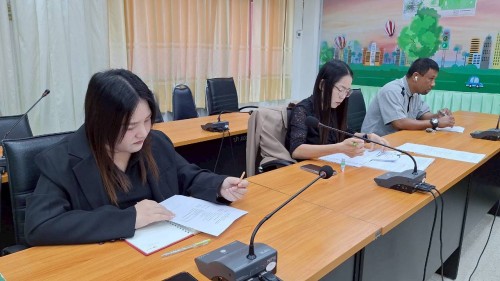 เทศบาลนครแม่สอด จัดประชุมติดตามผลการปฏิบัติงานกองช่างสุขาภิบาล