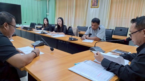 เทศบาลนครแม่สอด จัดประชุมติดตามผลการปฏิบัติงานกองช่างสุขาภิบาล