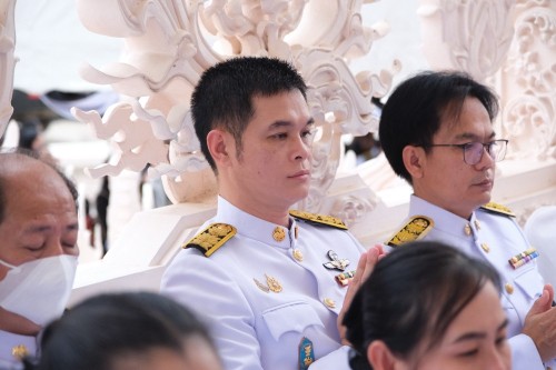 เทศบาลนครแม่สอด เข้าร่วมพิธีบำเพ็ญกุศลปัณรสมวาร การบำเพ็ญพระราชกุศลครบ 15 วัน เพื่อถวายเป็นพระราชกุศล สมเด็จพระนางเจ้าสิริกิติ์ พระบรมราชินีนาถ พระบรมราชชนนีพันปีหลวง