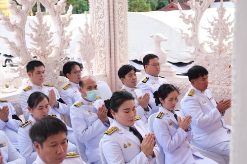 เทศบาลนครแม่สอด เข้าร่วมพิธีบำเพ็ญกุศลปัณรสมวาร การบำเพ็ญพระราชกุศลครบ 15 วัน เพื่อถวายเป็นพระราชกุศล สมเด็จพระนางเจ้าสิริกิติ์ พระบรมราชินีนาถ พระบรมราชชนนีพันปีหลวง