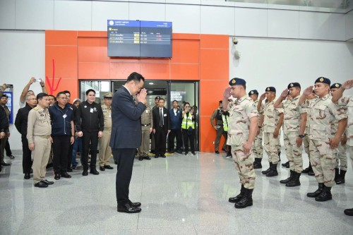 ทน.แม่สอด ร่วมให้การต้อนรับ นายอนุทิน ชาญวีรกูล นายกรัฐมนตรี และรัฐมนตรีว่าการกระทรวงมหาดไทย ในการออกตรวจติดตามการปฏิบัติหน้าที่ส่งกลับบุคคลต่างชาติ ที่ลักลอบเข้าเมืองโดยผิดกฎหมาย