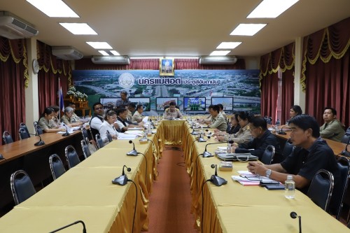 ทน.แม่สอด จัดประชุมเพื่อพิจารณาร่างแผนพัฒนาท้องถิ่น (พ.ศ.2566 - 2570) เพิ่มเติม ครั้งที่ 4/2568