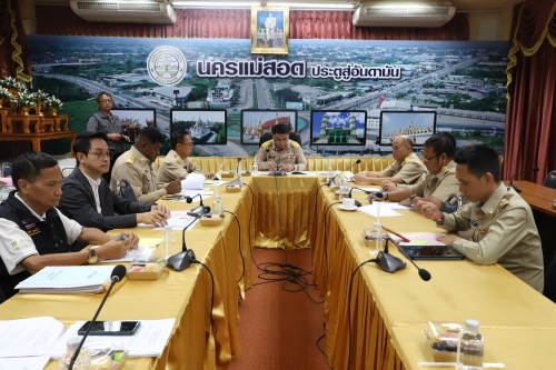 ทน.แม่สอด จัดประชุมเพื่อพิจารณาร่างแผนพัฒนาท้องถิ่น (พ.ศ.2566 - 2570) เพิ่มเติม ครั้งที่ 4/2568