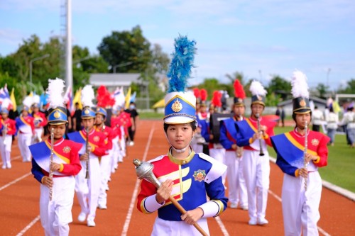 เทศบาลนครแม่สอด เข้าร่วมพิธีเปิดการแข่งขันกีฬาสีภายในของนักเรียนโรงเรียนเทศบาลวัดชุมพลคีรี ประจำปีการศึกษา 2568