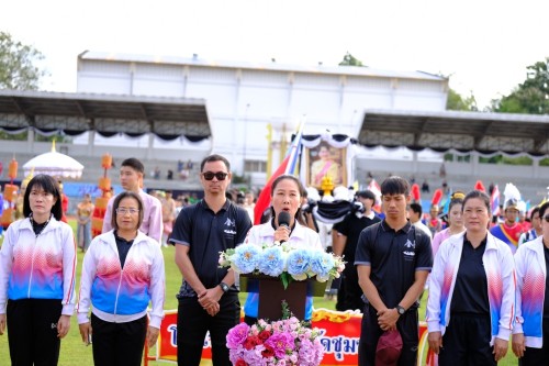 เทศบาลนครแม่สอด เข้าร่วมพิธีเปิดการแข่งขันกีฬาสีภายในของนักเรียนโรงเรียนเทศบาลวัดชุมพลคีรี ประจำปีการศึกษา 2568