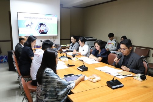 ทน.แม่สอด จัดการประชุมคณะกรรมการบริหารจัดการความเสี่ยง เทศบาลนครแม่สอด