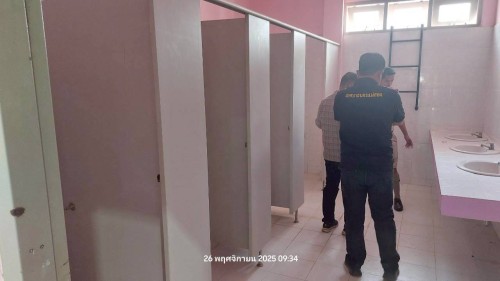 ทน.แม่สอด ลงพื้นที่ตรวจเยี่ยมและสำรวจเพื่อเตรียมซ่อมแซมระบบสาธารณูปโภคในโรงเรียนกีฬาเทศบาลนครแม่สอด