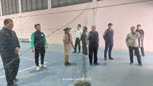 ทน.แม่สอด ลงพื้นที่ตรวจเยี่ยมและสำรวจเพื่อเตรียมซ่อมแซมระบบสาธารณูปโภคในโรงเรียนกีฬาเทศบาลนครแม่สอด
