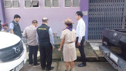 ทน.แม่สอด ลงพื้นที่ตรวจเยี่ยมและสำรวจเพื่อเตรียมซ่อมแซมระบบสาธารณูปโภคในโรงเรียนกีฬาเทศบาลนครแม่สอด