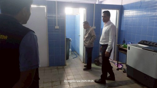 ทน.แม่สอด ลงพื้นที่ตรวจเยี่ยมและสำรวจเพื่อเตรียมซ่อมแซมระบบสาธารณูปโภคในโรงเรียนกีฬาเทศบาลนครแม่สอด