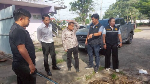 ทน.แม่สอด ลงพื้นที่ตรวจเยี่ยมและสำรวจเพื่อเตรียมซ่อมแซมระบบสาธารณูปโภคในโรงเรียนกีฬาเทศบาลนครแม่สอด