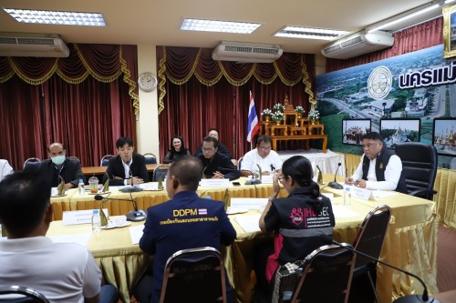 ทน.แม่สอด จัดประชุมการดำเนินการช่วยเหลือประชาชนขององค์กรปกครองส่วนท้องถิ่นเทศบาลนครแม่สอด