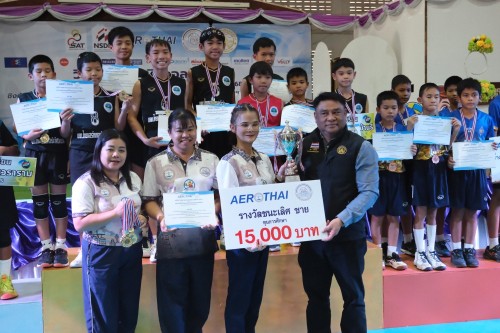 ทน.แม่สอด ร่วมพิธีปิดการแข่งขันกีฬาวิทยุการบิน ฯ มินิวอลเลย์บอล ชิงชนะเลิศแห่งประเทศไทย ครั้งที่ 25 (ปีที่ 43) ประจำปี 2568 ชิงถ้วยพระราชทานสมเด็จพระกนิษฐาธิราชเจ้า กรมสมเด็จพระเทพรัตนราชสุดา ฯ สยามบรมราชกุมารี