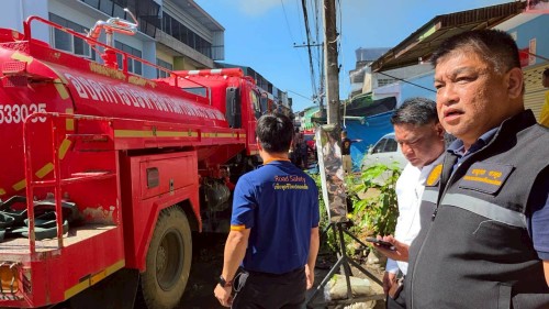 ทน.แม่สอด ลงพื้นที่ระงับเหตุอัคคีภัย ชุมชนอิสลามในเขตพื้นที่เทศบาลนครแม่สอด 