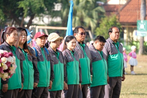 ทน.แม่สอด ร่วมพิธีเปิดการแข่งขันกีฬาสี มณีไพรสณฑ์ เกมส์ การแข่งขันกีฬา – กรีฑานักเรียน ของโรงเรียนเทศบาลวัดมณีไพรสณฑ์ ปีการศึกษา 2568