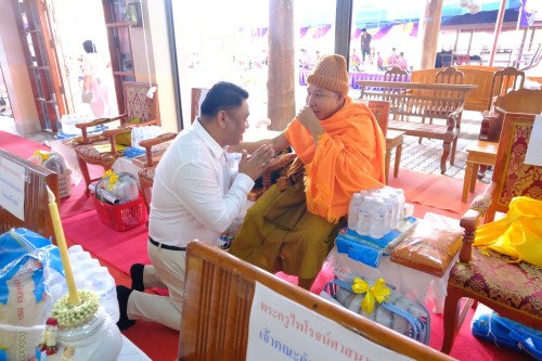 เทศบาลนครแม่สอด เข้าร่วมพิธีฉลองตราตั้งพัดยศ เจ้าคณะตำบล ชั้นโท (จต.ชท.) และทำบุญอายุวัฒนมงคล สืบชะตาหลวง 64 ปี วัดอรัญญเขต