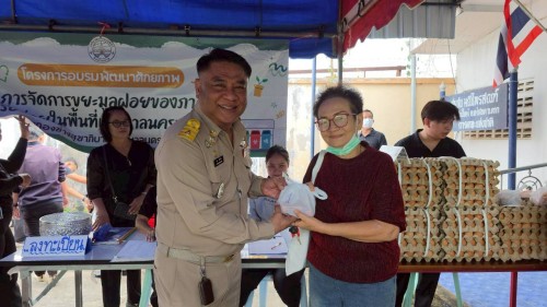 ทน.แม่สอด จัดโครงการอบรมการพัฒนาศักยภาพการจัดการขยะมูลฝอยของภาคีเครือข่ายในพื้นที่เทศบาลนครแม่สอด ประจำปีงบประมาณ 2568